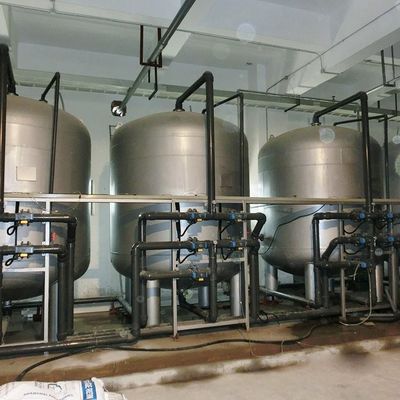 Фильтрационный чан водоочистки мультимедиа SS304 для смолы активированного угля кварцевого песка