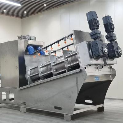 Dewatering шуги угольного шлама нержавеющей стали машины спиральной шуги 12m3/H Dewatering