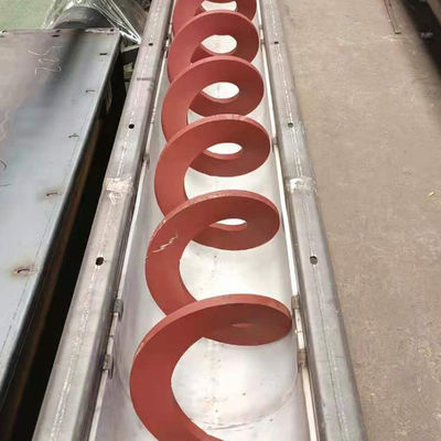 Транспортер Shaftless транспортера винта шуги стали марганца спиральный для порошка песка сухого