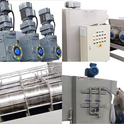 Мобильный штабелированный винтовой пресс для обезвоживания шлама