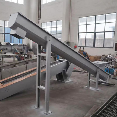 Транспортер винта Shaftless нержавеющей стали для транспортера зерна порошка спирального