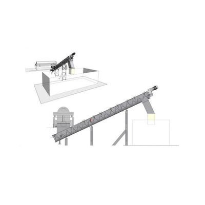 Высокая эффективность транспортера винта порошка спирали сверла нержавеющей стали зернистая материальная