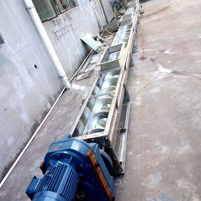 Транспортер 1~100m сверла порошка транспортера нержавеющей стали ринва SS316 u спиральный