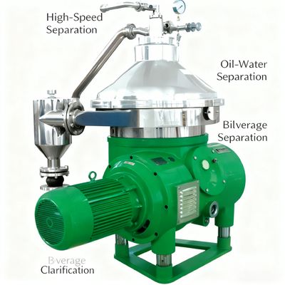 Автоматическая дисковая центрифуга для непрерывного отделения твердых и жидких фаз в промышленности