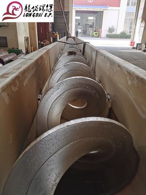 Вращая транспортер винта Shaftless, горизонтальный транспортер винта 16r/min