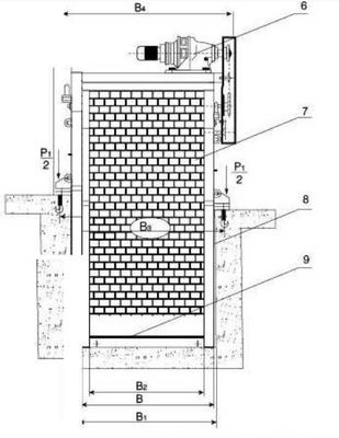 Колосниковый грохот водоочистки роторный