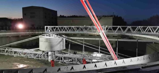 Двойная труба путешествуя шабер шуги моста используемый для завода обработки сточных вод