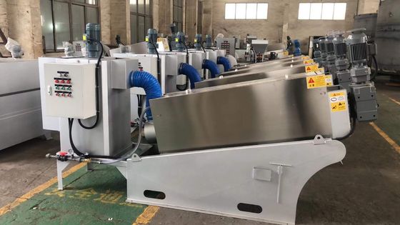 машина шуги винта 45m3/h Dewatering, машина прессы винта углерода стальная Dewatering