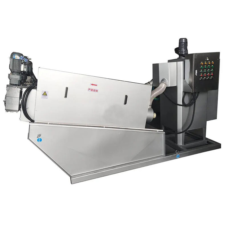 Сгущение шуги прессы винта нержавеющей стали обезвоживая интегрированное машиной