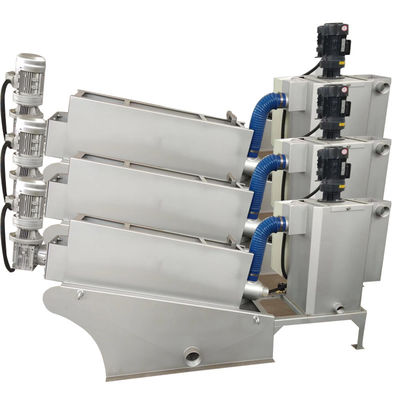 Пресса винта 1-2500kgs/H машины шуги обработки сточных водов Dewatering Multi