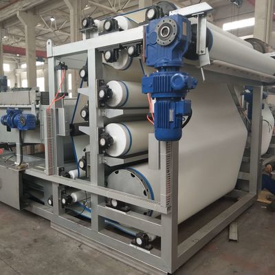 Оборудование Slurry нержавеющей стали Dewatering, обработка сточных вод прессы пояса 10m3/h